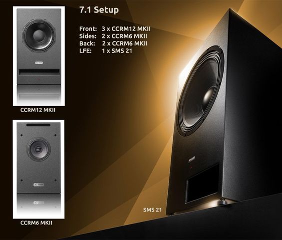 [Translate to Deutsch:] Fully active ASCENDO 7.1 home theater system