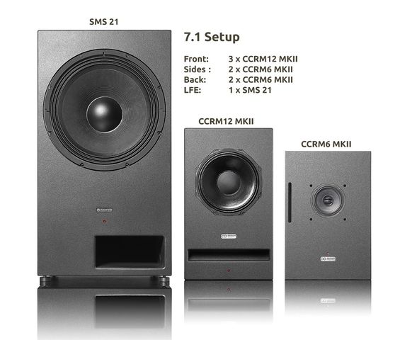 Fully active ASCENDO 7.1 home theater system